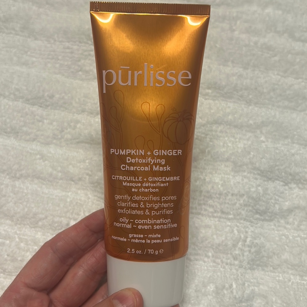 NWT Purlisse Pumpkin and Ginger Detoxifying Charcoal Mask